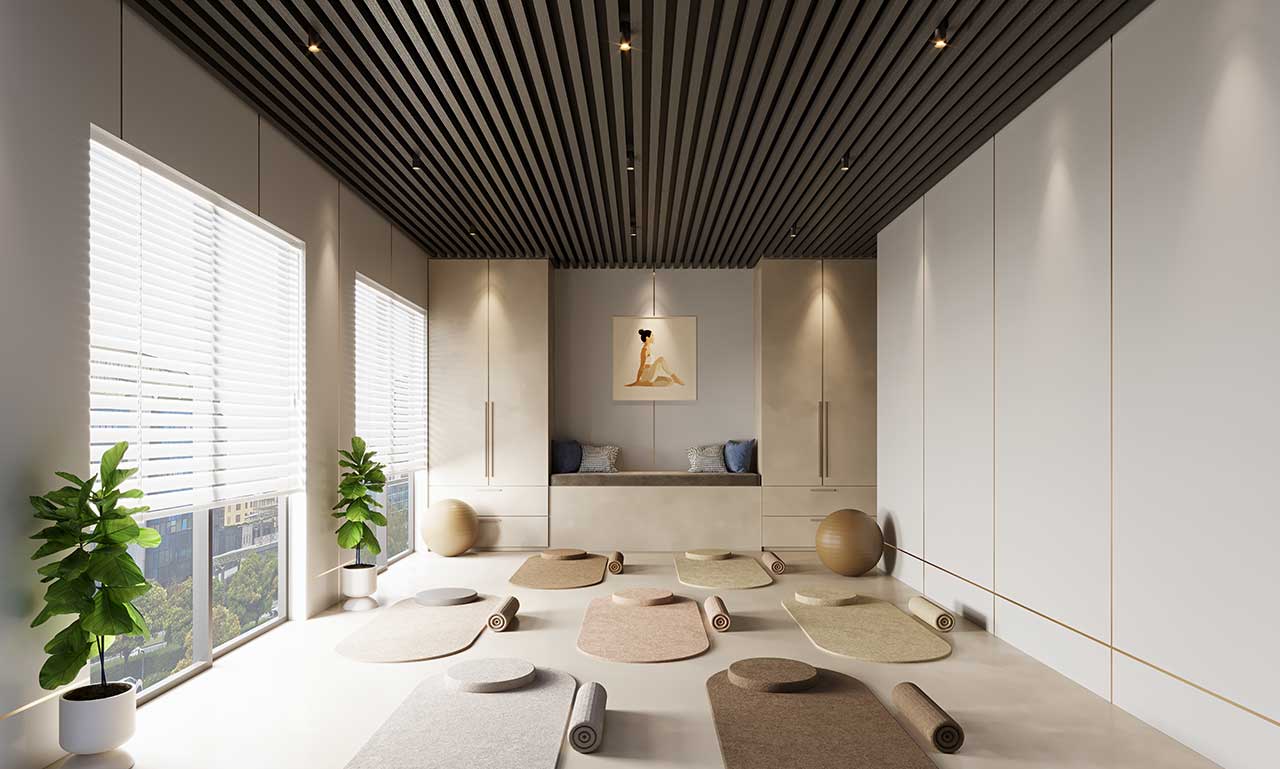 Carbon Board Panels in healthcare interior design applications