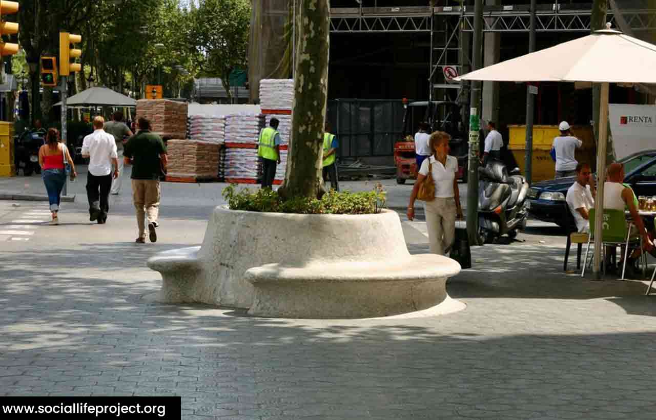 Benches at Street Corners