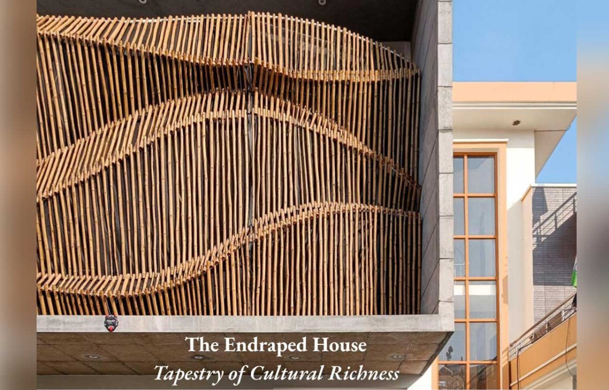The Endraped House - A Minimalistic Tapestry of Cultural Richness