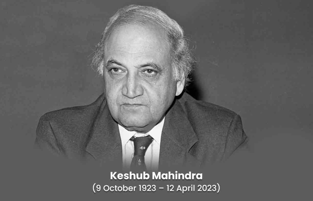 Former Mahindra Chairman Keshub Mahindra Passes Away At 99, Leaves A Rich Legacy Behind