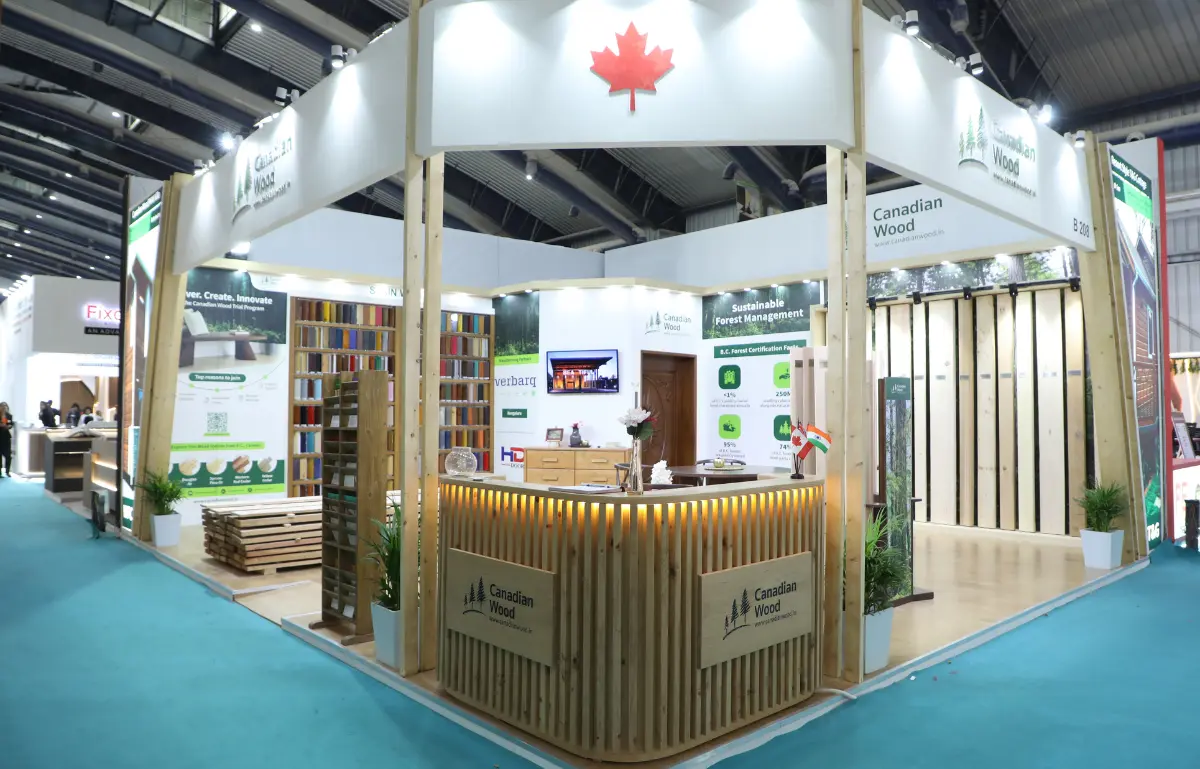 Canadian Wood's B.C. Species Take Center Stage at IndiaWood 2026