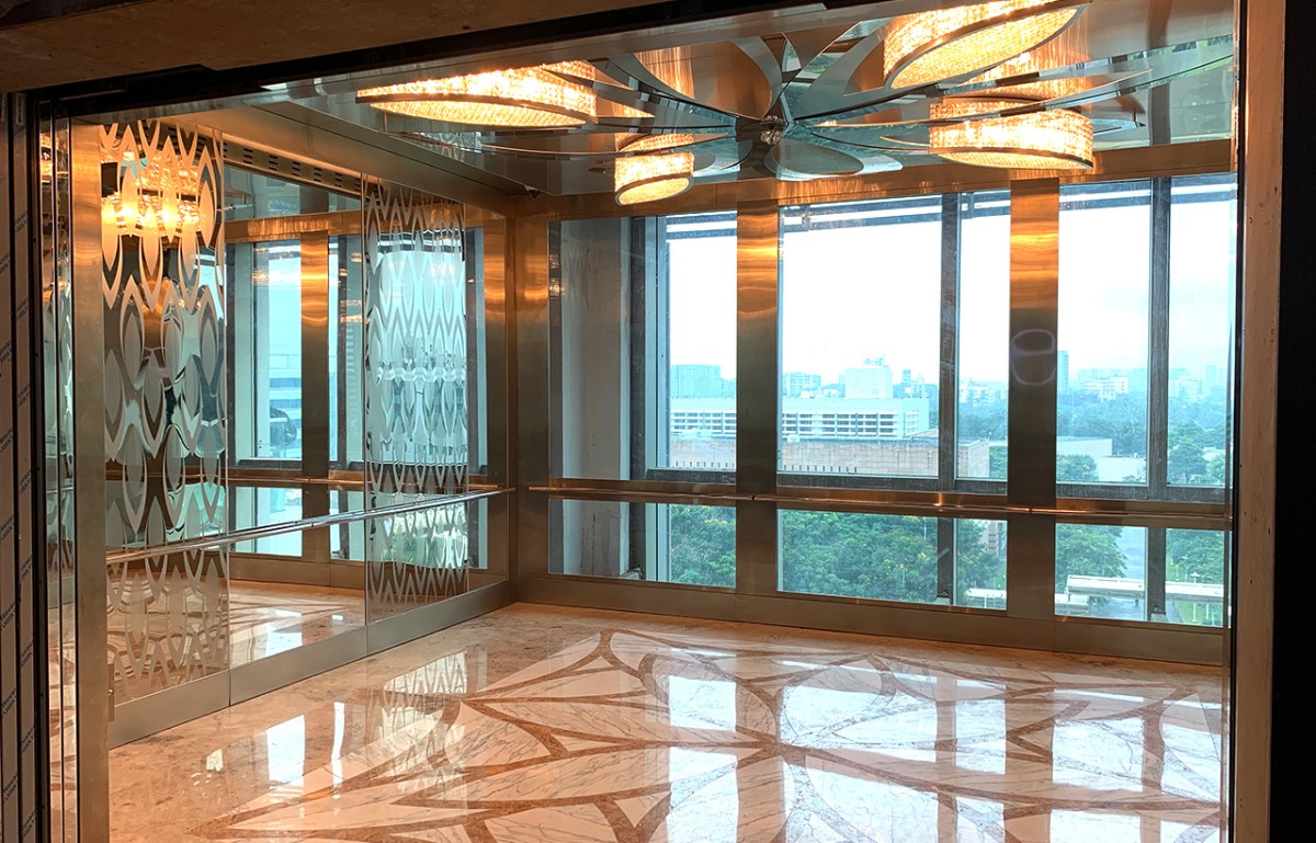 The World's Largest Elevator Is Crafted with the World's Best-Made in India Interior Solutions