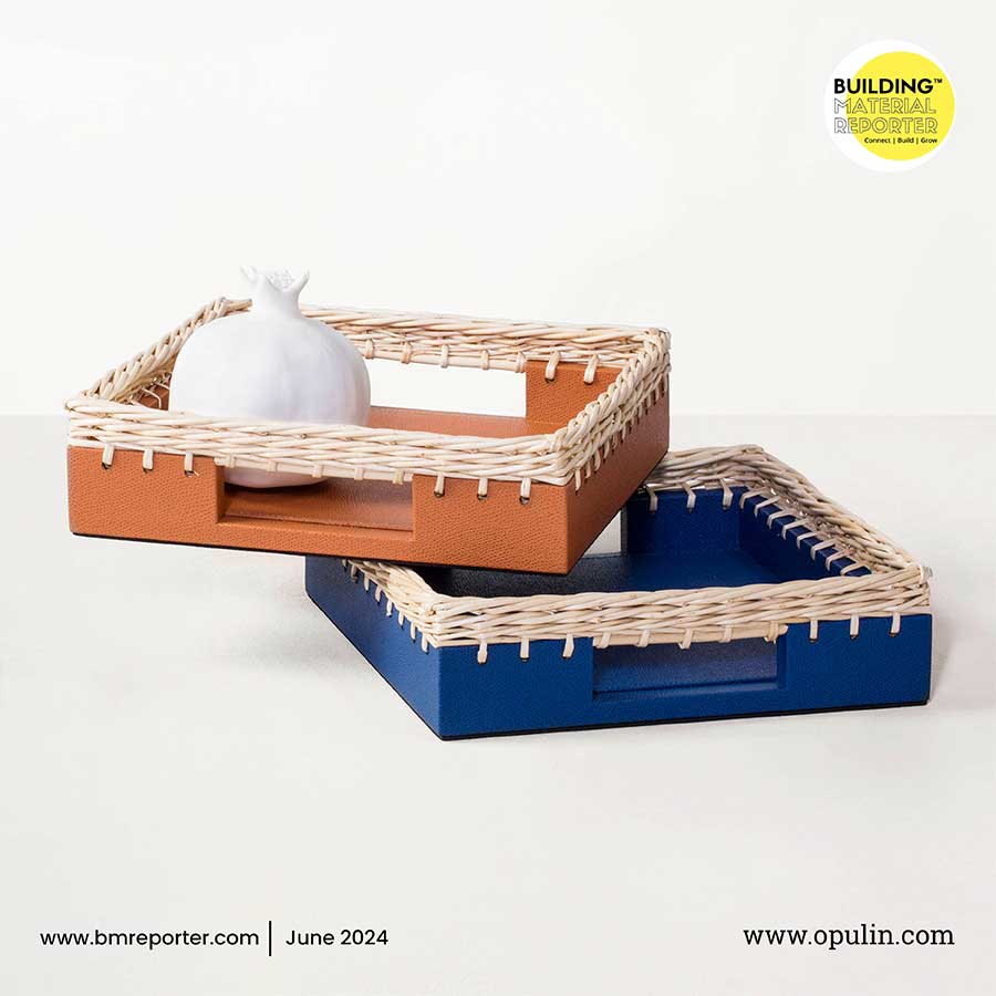 Opulin Unveils New Leather Bin and Tray Collection by Giobagnara