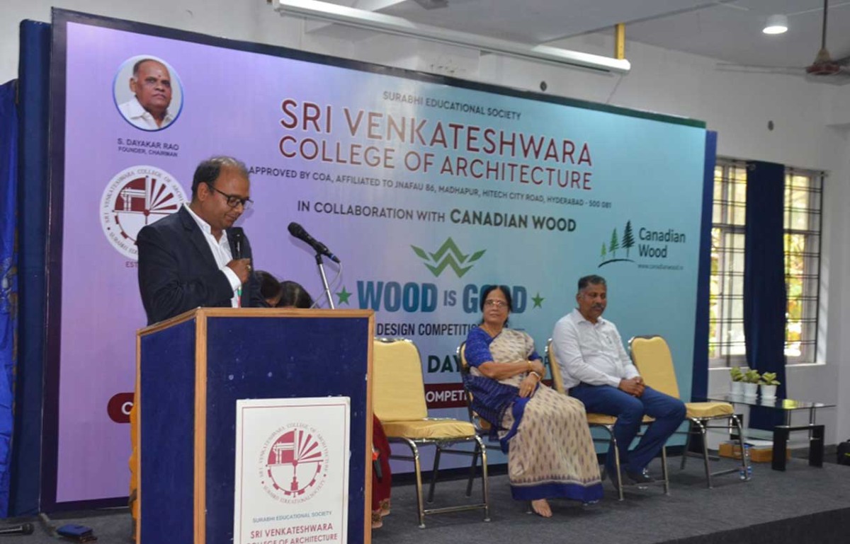 Canadian Wood and SVCA, Hyderabad host ‘Wood is Good’ Design Competition