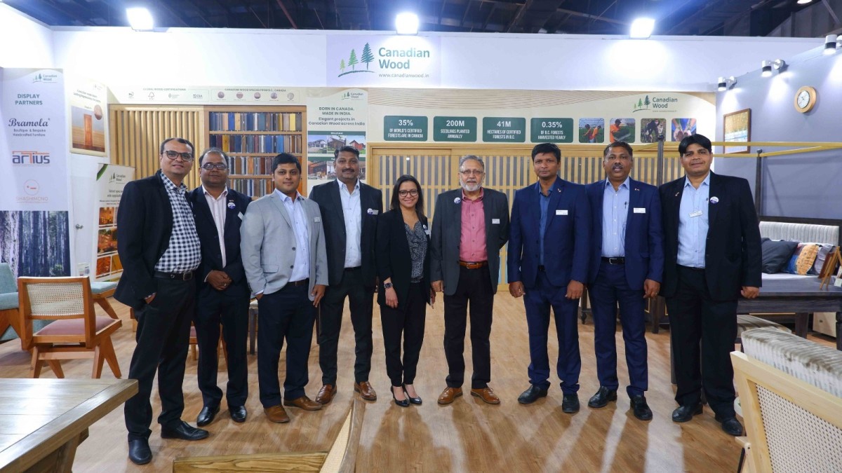 FII Showcases Innovative Wood Products at DelhiWood 2023 Made in India Using Canadian Wood Species