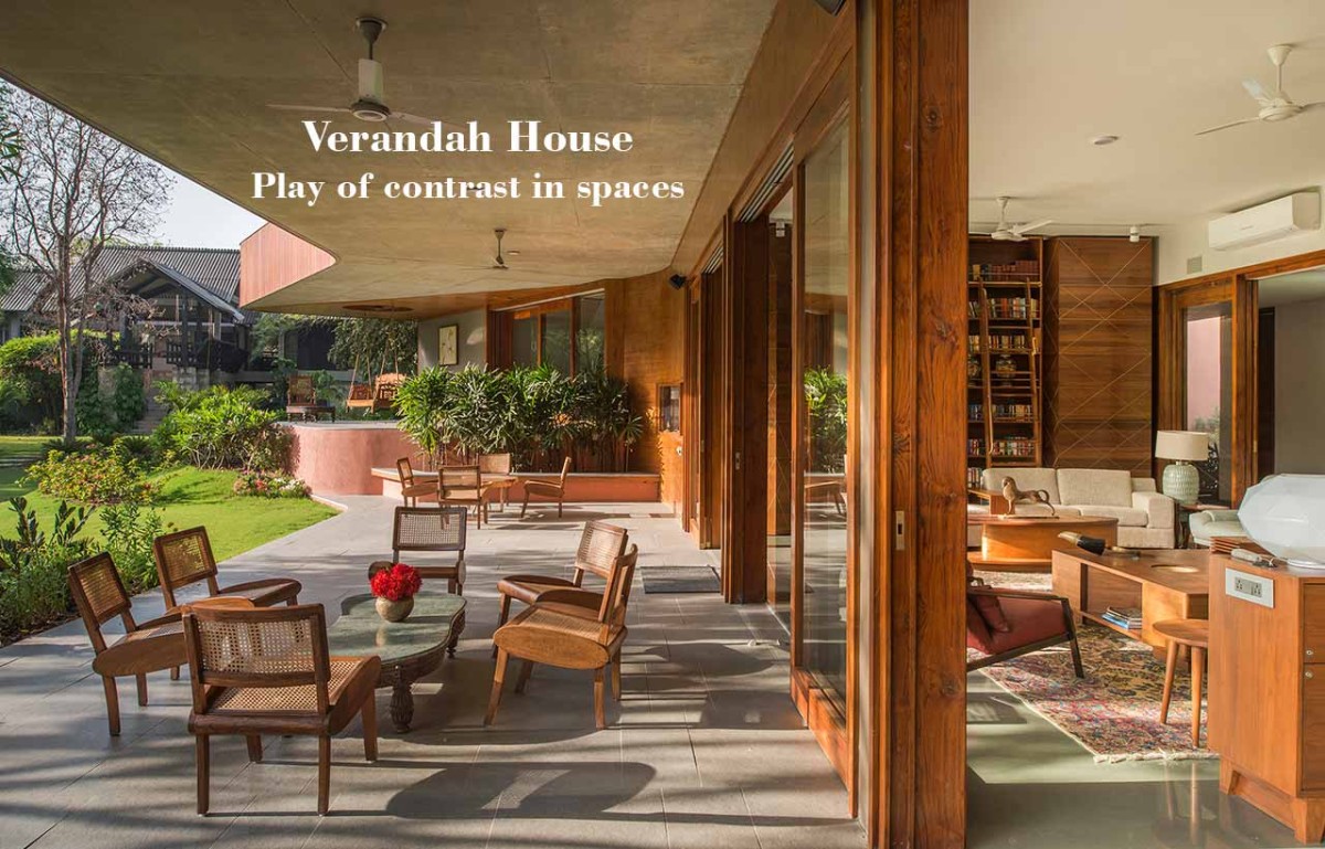 Verandah House: Play of Contrast in Spaces