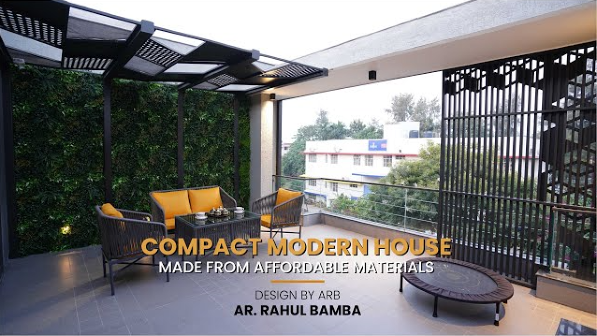 1900 Sq.Ft Compact House Build with Affordable Materials | Ar. Rahul Bamba