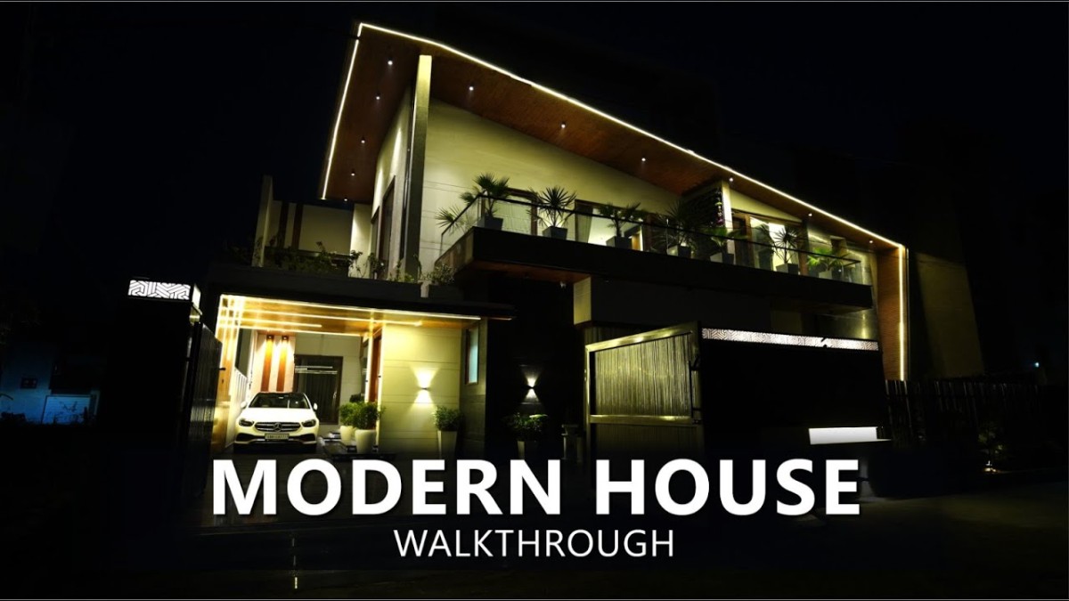Modern House Designed by Ar. Rahul Bamba | Walkthrough Modern House Design 2 Storey